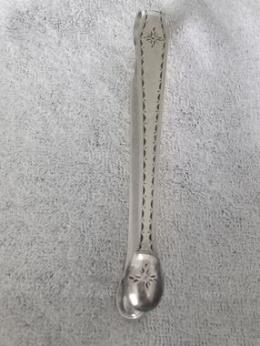 Vintage 925 Sugar Thongs Mde 1784 Thru 1890 Can Be Used For Cheese , Pickles Et